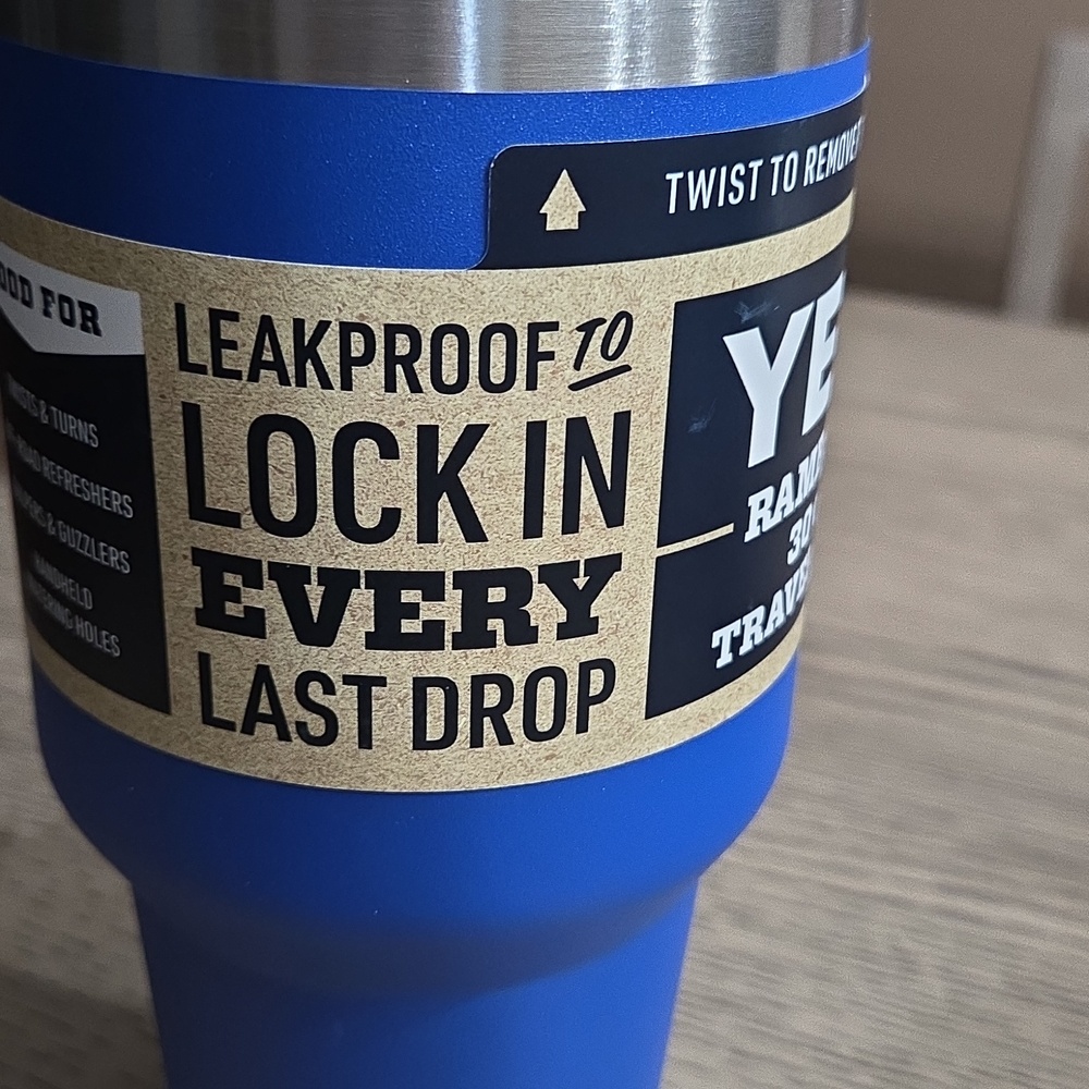 YETI Blue Rambler 30 oz Travel Mug - Picture 7 of 11